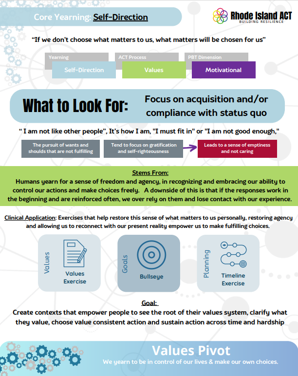 Overview of the Yearning for Self-Directed Meaning in Acceptance and Commitment Therapy